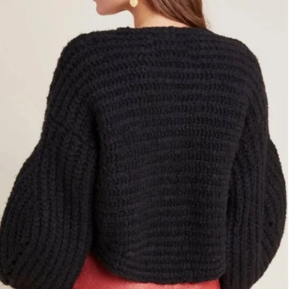 ANTHROPOLOGIE Alpaca Wool Shrug sweater womens XS petite - Picture 11 of 12